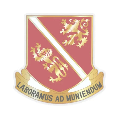 291 Engineer Battalion (U.S. Army) STICKER Vinyl Kiss-Cut Decal 4 Inch Transparent - The Sticker Space