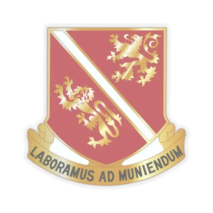 291 Engineer Battalion (U.S. Army) STICKER Vinyl Kiss-Cut Decal 6 Inch Transparent - The Sticker Space