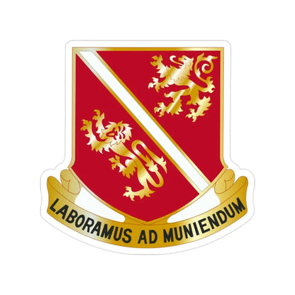 291 Engineer Battalion (U.S. Army) Transparent STICKER Die-Cut Vinyl Decal - The Sticker Space