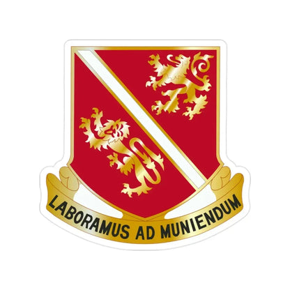 291 Engineer Battalion (U.S. Army) Transparent STICKER Die-Cut Vinyl Decal - The Sticker Space