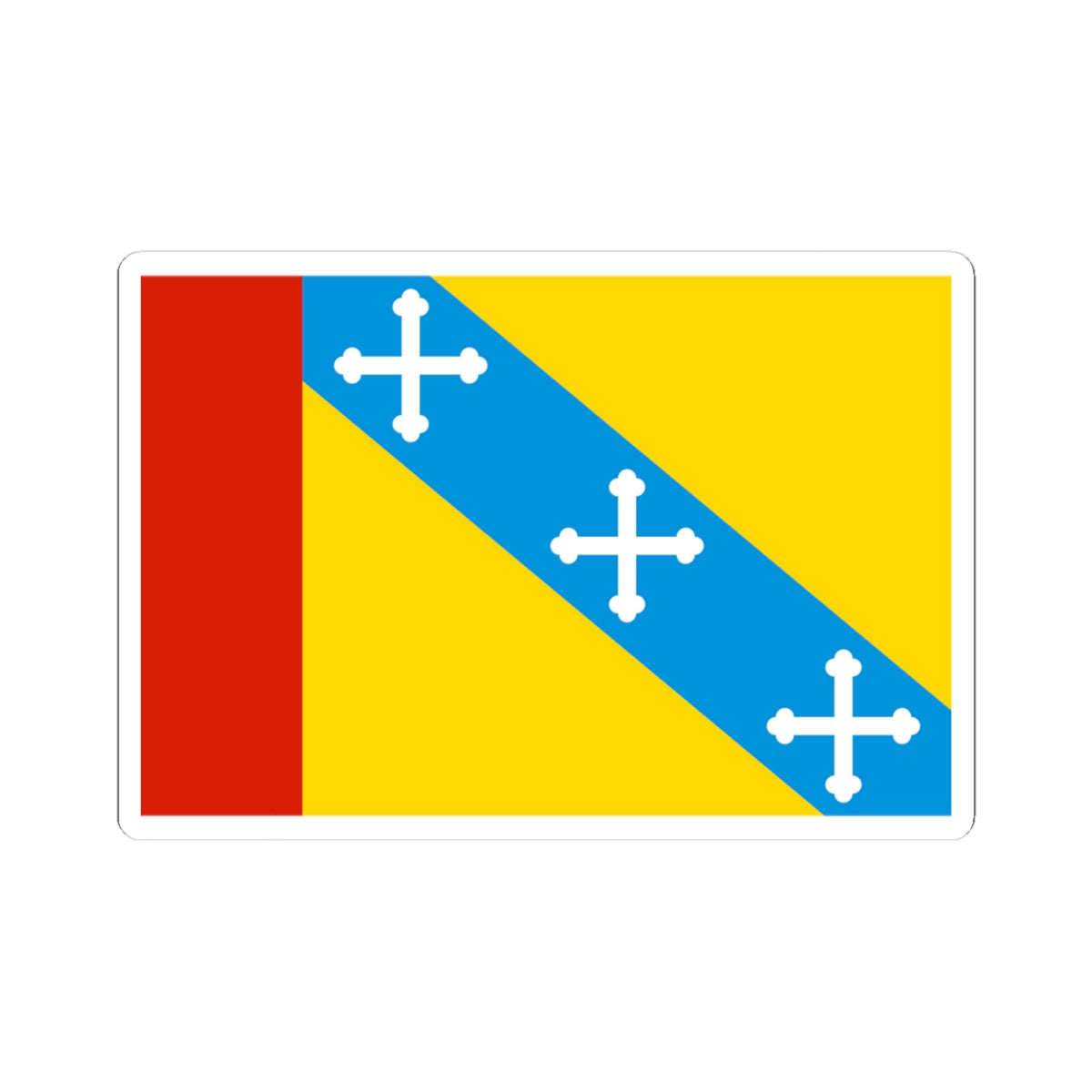 Flag of Golovachevskoe Moscow oblast (Russia) STICKER Vinyl Kiss-Cut Decal