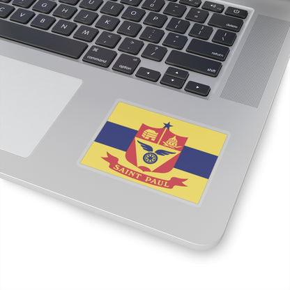 Flag of St. Paul, Minnesota - STICKER Vinyl Kiss-Cut Decal