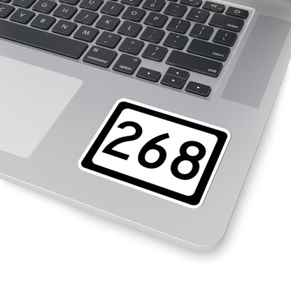 WV-268 (Virginia) (Road Sign) STICKER Vinyl Kiss-Cut Decal
