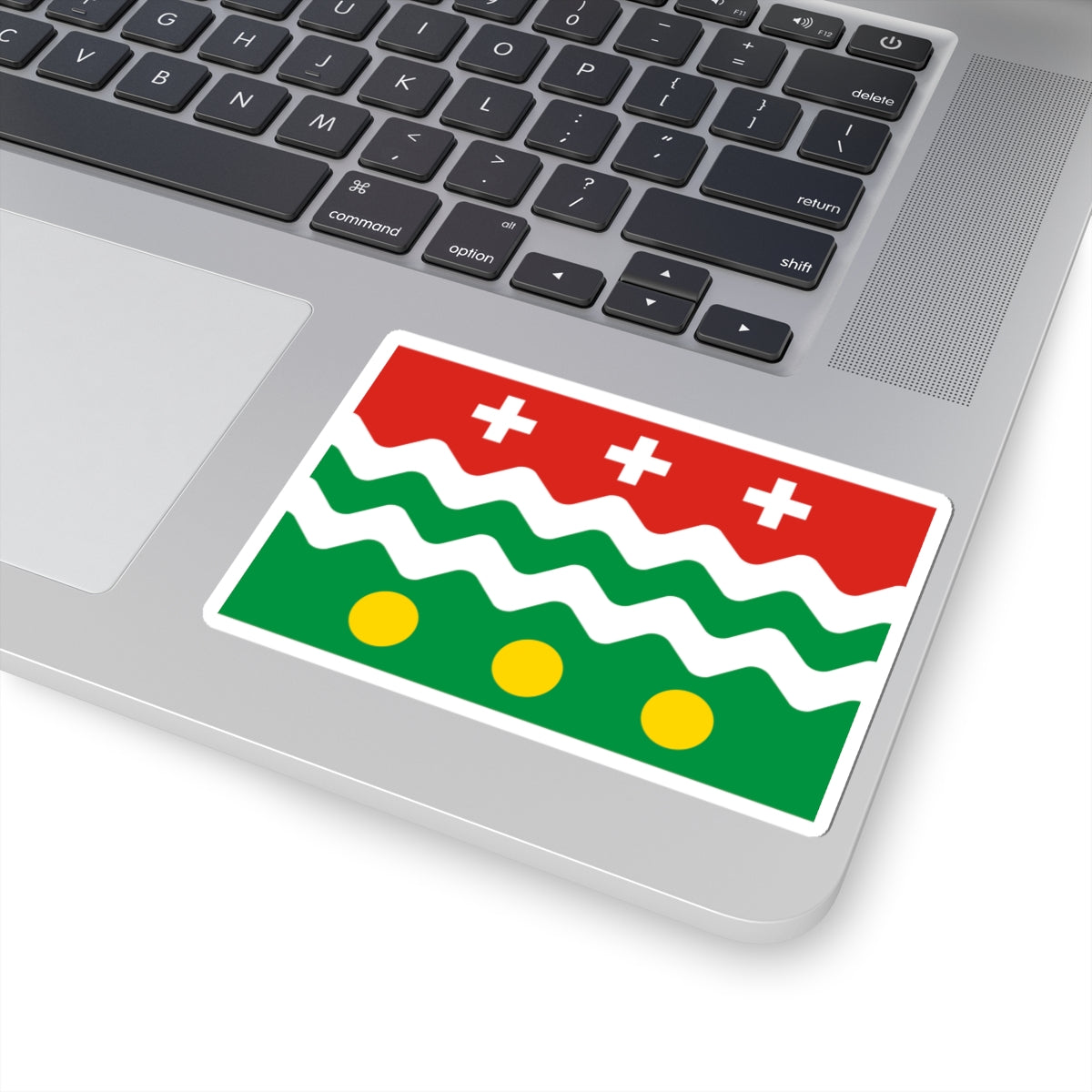Flag of Molokovsky rayon Tver oblast (Russia) STICKER Vinyl Kiss-Cut Decal