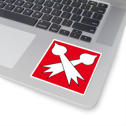 CHE Bottmingen Flag (Switzerland) STICKER Vinyl Kiss-Cut Decal