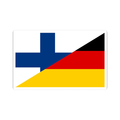 Flag of Finland and Germany (Finland) STICKER Vinyl Kiss-Cut Decal