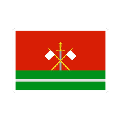 Flag of Monastyrschinsky rayon Smolensk oblast (Russia) STICKER Vinyl Kiss-Cut Decal