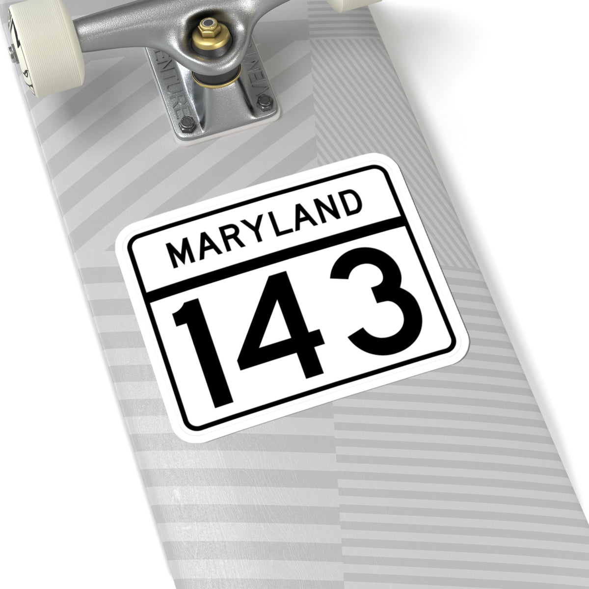 MD Route 143 (Maryland) (Road Sign) STICKER Vinyl Kiss-Cut Decal