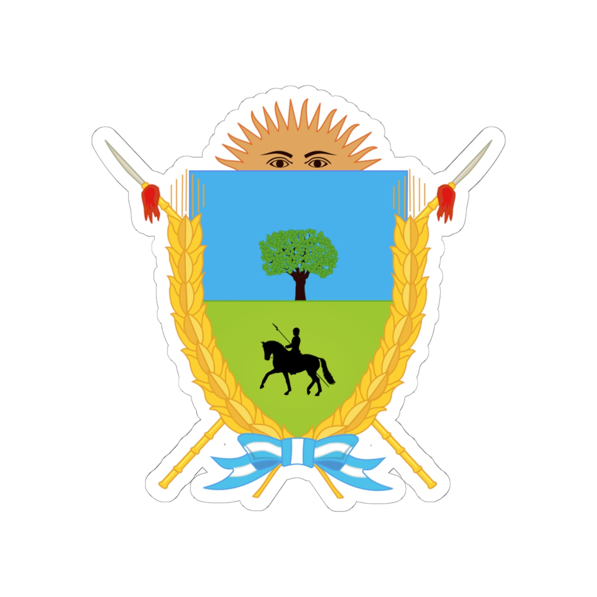 Coat of Arms La Pampa Argentina - STICKER Vinyl Kiss-Cut Decal