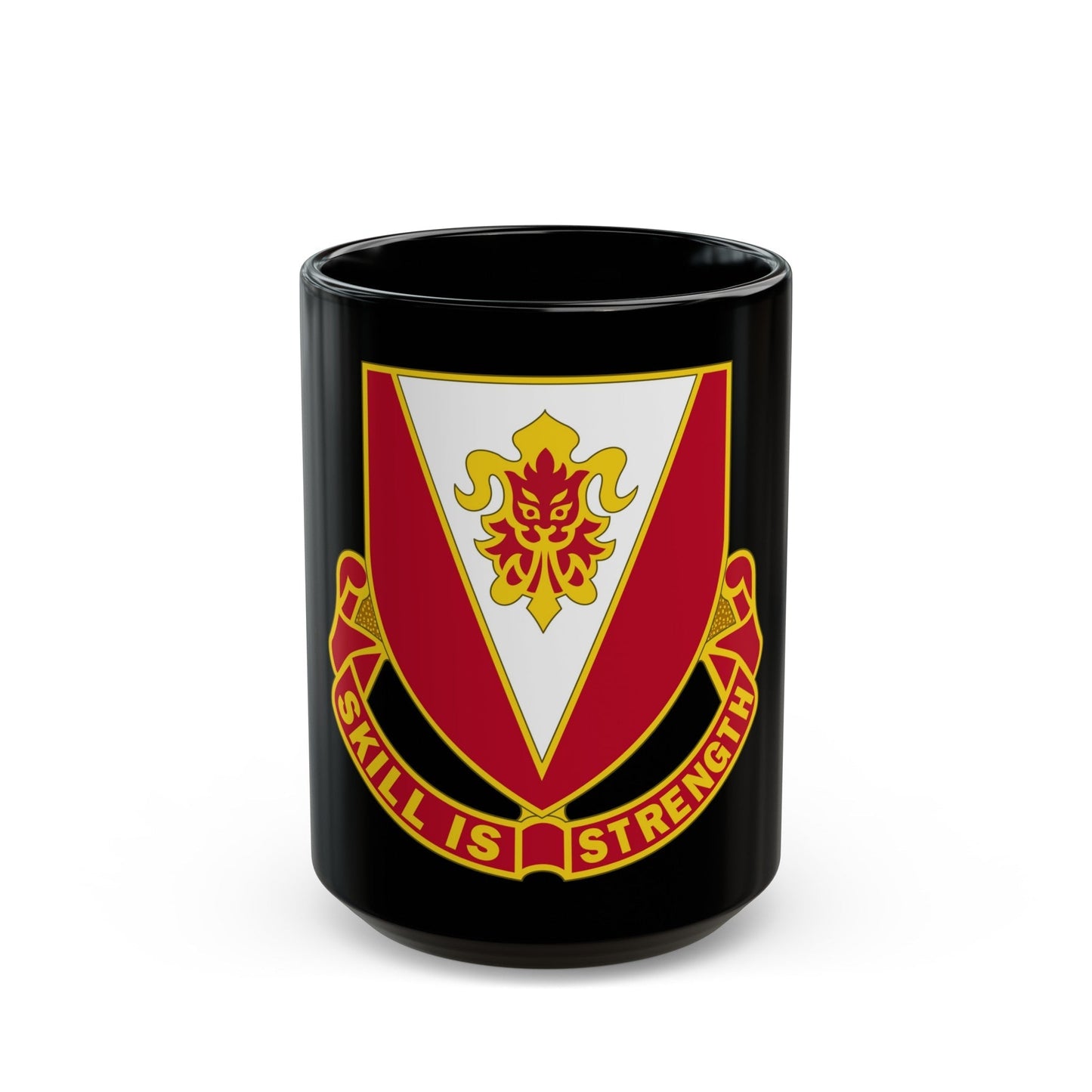 293 Engineer Battalion (U.S. Army) Black Coffee Mug-15oz-The Sticker Space