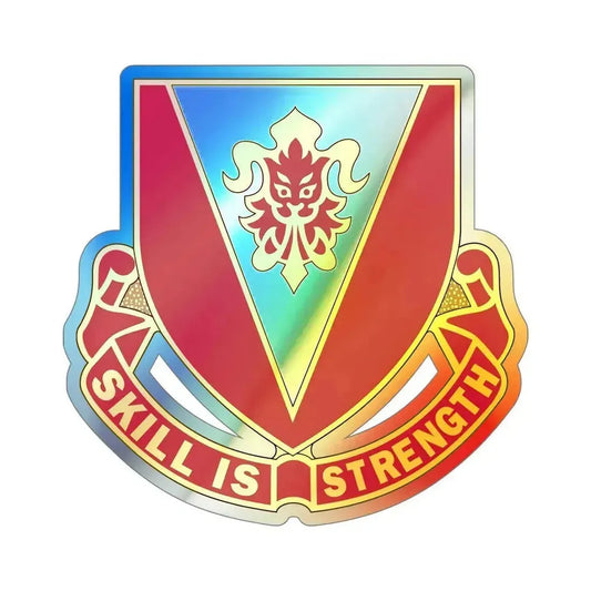 293 Engineer Battalion (U.S. Army) Holographic STICKER Die-Cut Vinyl Decal 6 Inch Holographic - The Sticker Space