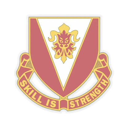 293 Engineer Battalion (U.S. Army) STICKER Vinyl Kiss-Cut Decal 6 Inch Transparent - The Sticker Space