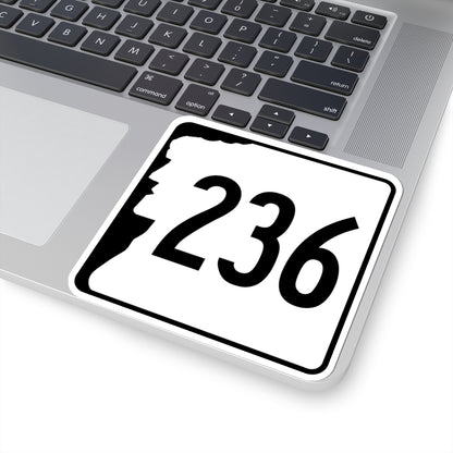NH Route 236 (New Hampshire) (Road Sign) STICKER Vinyl Kiss-Cut Decal