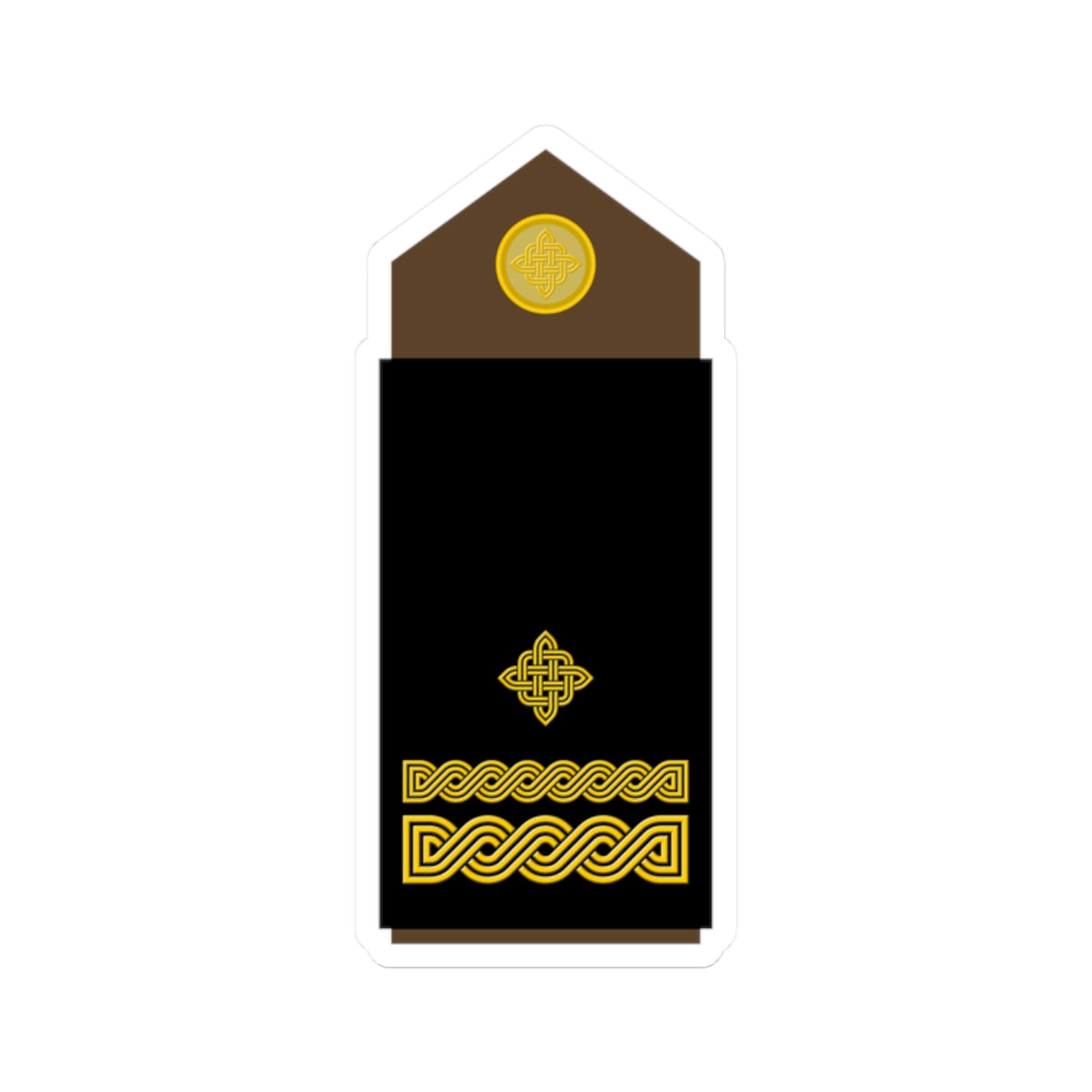 Army HRV OF 03 (Croatia) (Military Rank) STICKER Vinyl Kiss-Cut Decal