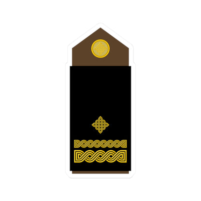 Army HRV OF 03 (Croatia) (Military Rank) STICKER Vinyl Kiss-Cut Decal