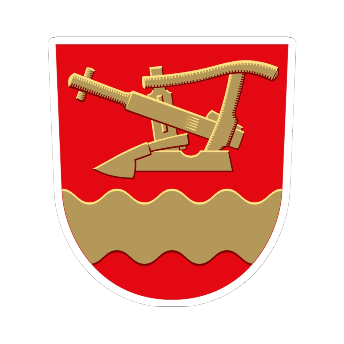 Aura.vaakuna (Finland) (Coat of Arms) STICKER Vinyl Kiss-Cut Decal