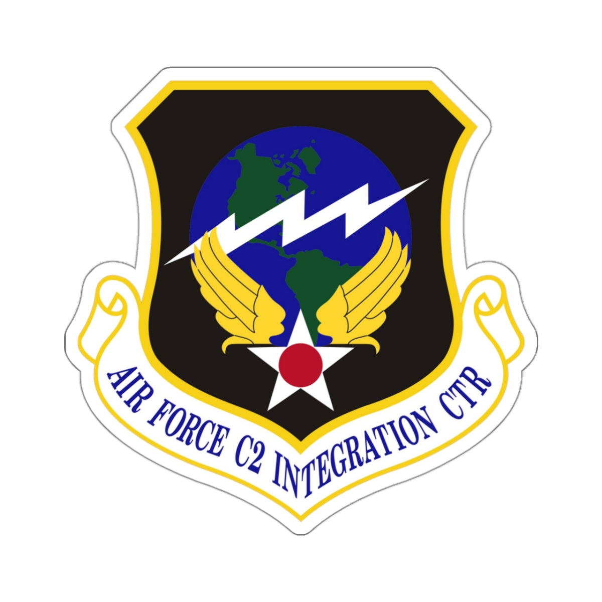 Air Force Command & Control Integration Center (U.S. Air Force) STICKER Vinyl Kiss-Cut Decal