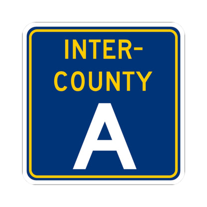 Inter County Route A MN (Minnesota) (Road Sign) STICKER Vinyl Kiss-Cut Decal