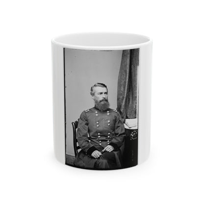 Portrait Of Brig. Gen. Herman Haupt, Officer Of The Federal Army (U.S. Civil War) White Coffee Mug