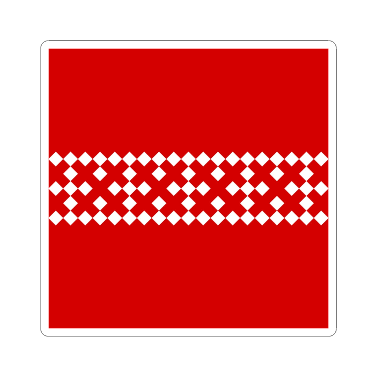 Dovzhky Khmelnytskyi Oblast flag (Ukraine) STICKER Vinyl Kiss-Cut Decal