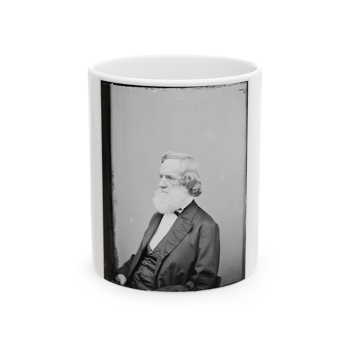 Portrait Of Secretary Of The Navy Gideon Welles, Officer Of The United States Government (U.S. Civil War) White Coffee Mug