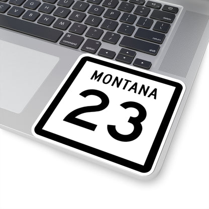 MT-23 (Montana) (Road Sign) STICKER Vinyl Kiss-Cut Decal