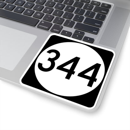 PR tertiary 344 (Puerto Rico) (Road Sign) STICKER Vinyl Kiss-Cut Decal