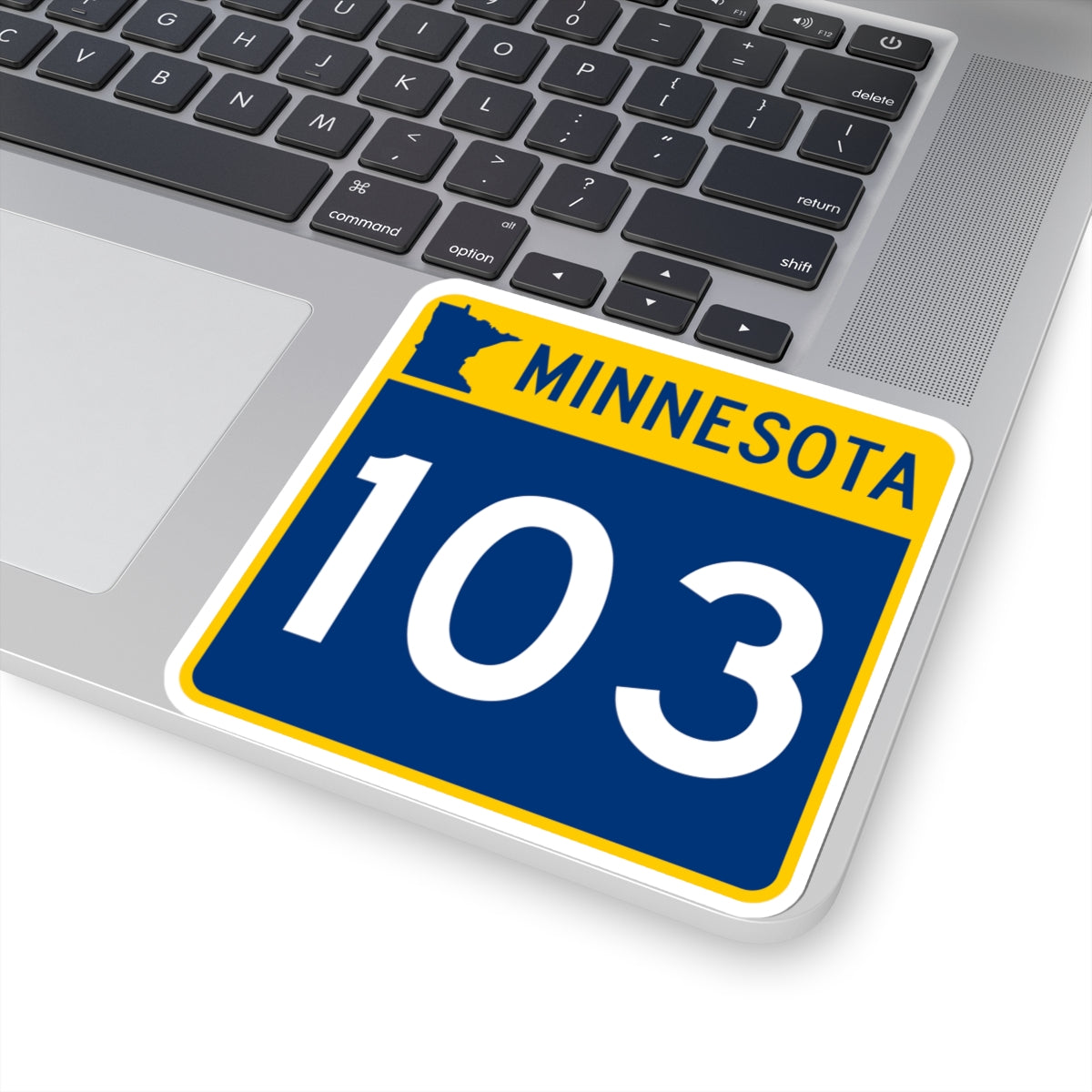 MN-103 (Minnesota) (Road Sign) STICKER Vinyl Kiss-Cut Decal