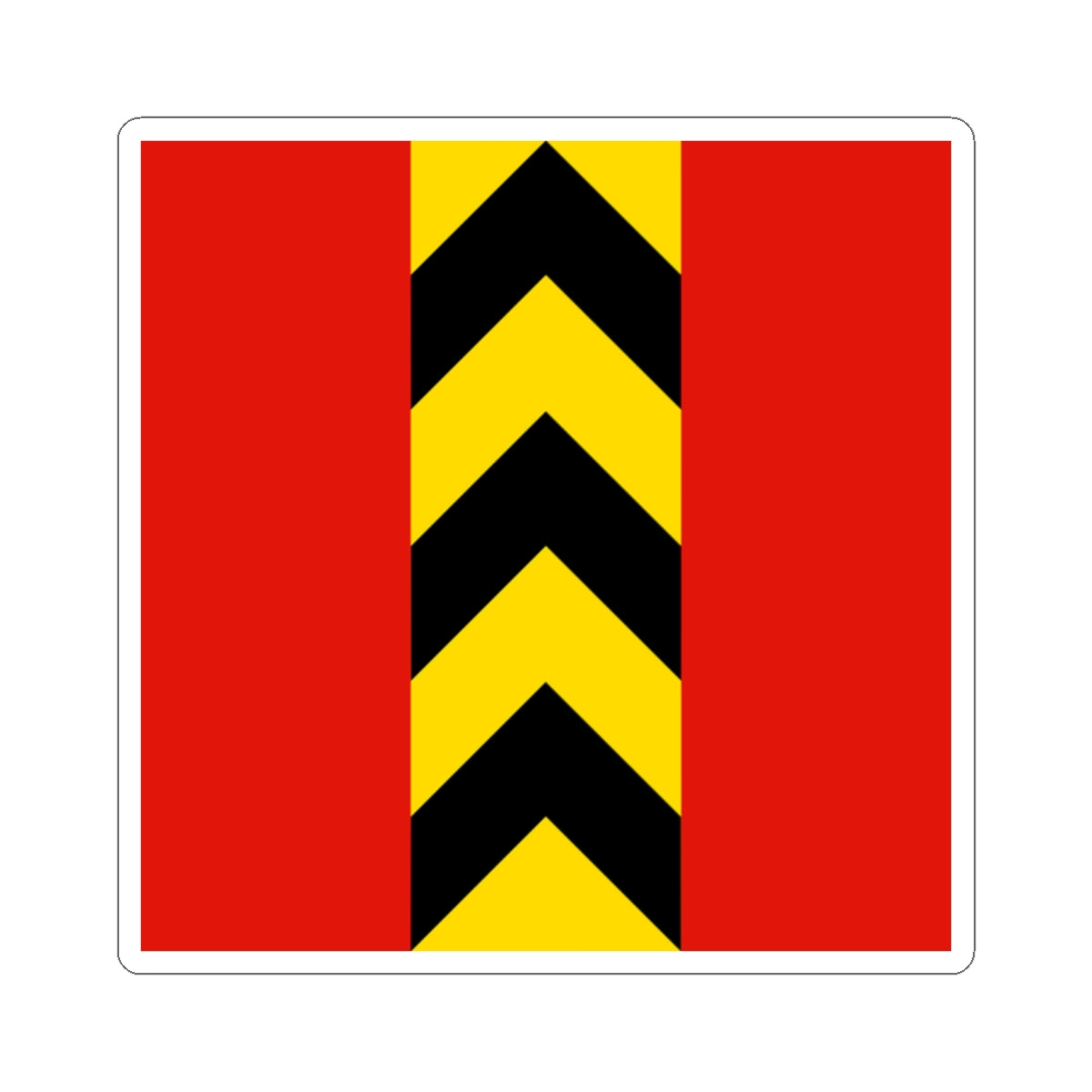CHE Valangin Flag (Switzerland) STICKER Vinyl Kiss-Cut Decal