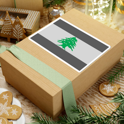Flag of Lebanon - Cedar Tree (Lebanon) STICKER Vinyl Kiss-Cut Decal