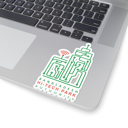 Bangladesh Hi-Tech Park Authority Emblem (Bangladesh) (Coat of Arms) STICKER Vinyl Kiss-Cut Decal