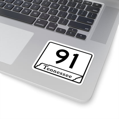 Tennessee 91 (Tennessee) (Road Sign) STICKER Vinyl Kiss-Cut Decal