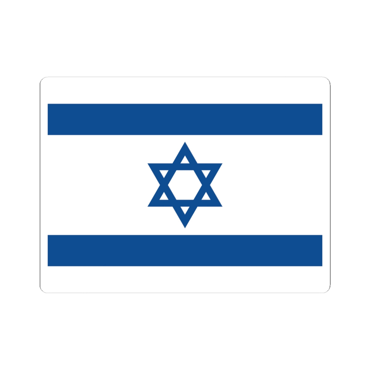 Flag of Israel Yale Blue (Israel) STICKER Vinyl Kiss-Cut Decal