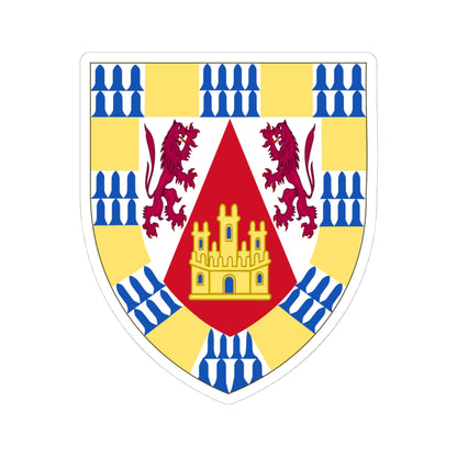 Arms of Henry II of Castile before his accession (Spain) (Coat of Arms) STICKER Vinyl Kiss-Cut Decal
