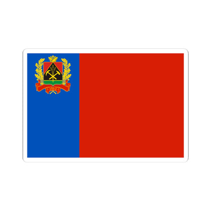 Flag of Kemerovo oblast 2003 (Russia) STICKER Vinyl Kiss-Cut Decal