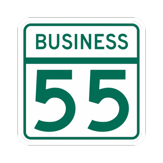 MD Route 55 Business (Maryland) (Road Sign) STICKER Vinyl Kiss-Cut Decal