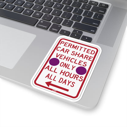PBOT Road sign P4500L-P (Oregon) (Road Sign) STICKER Vinyl Kiss-Cut Decal