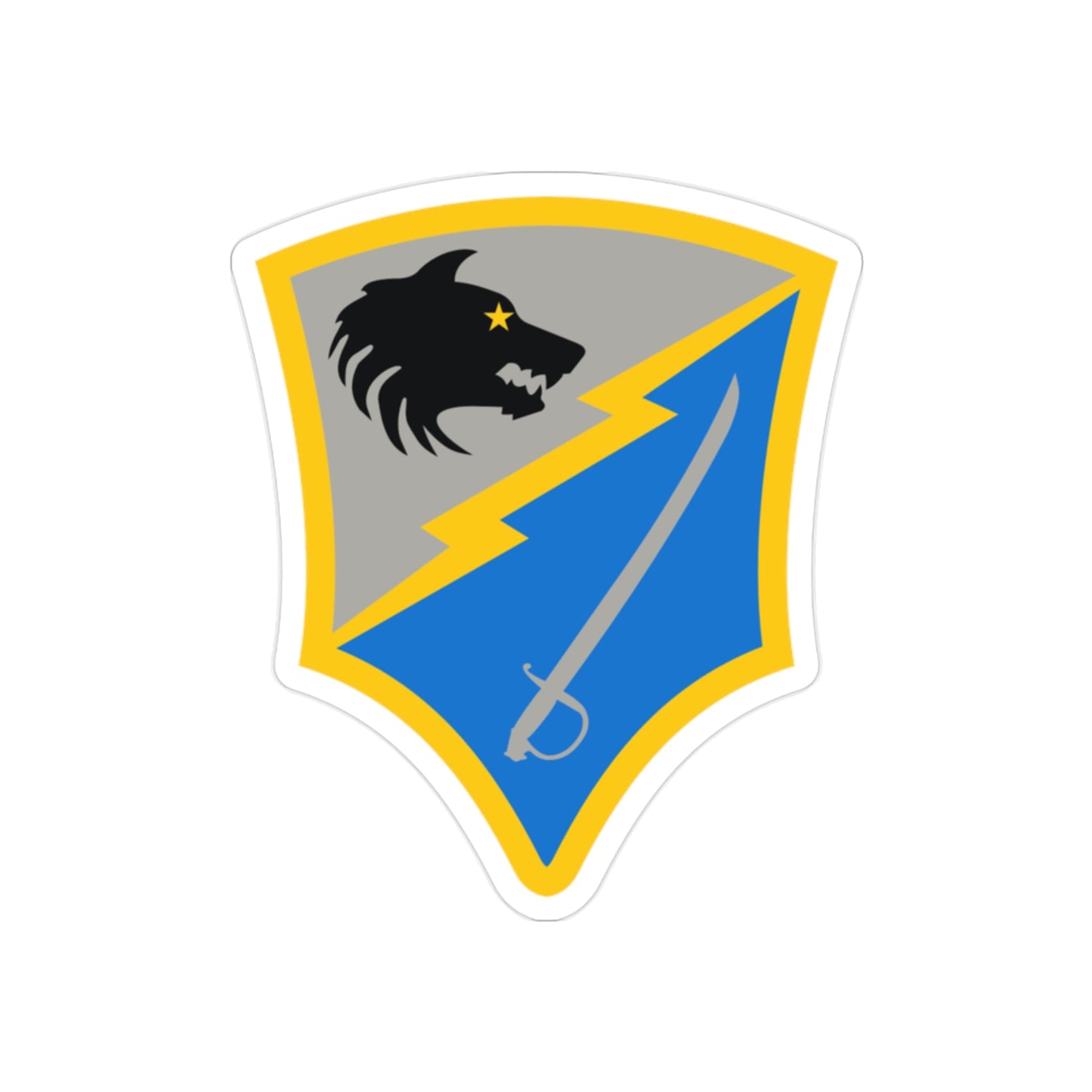 297 Battlefield Surveillance Brigade (U.S. Army) REVERSE PRINT Transparent STICKER-2" × 2"-The Sticker Space