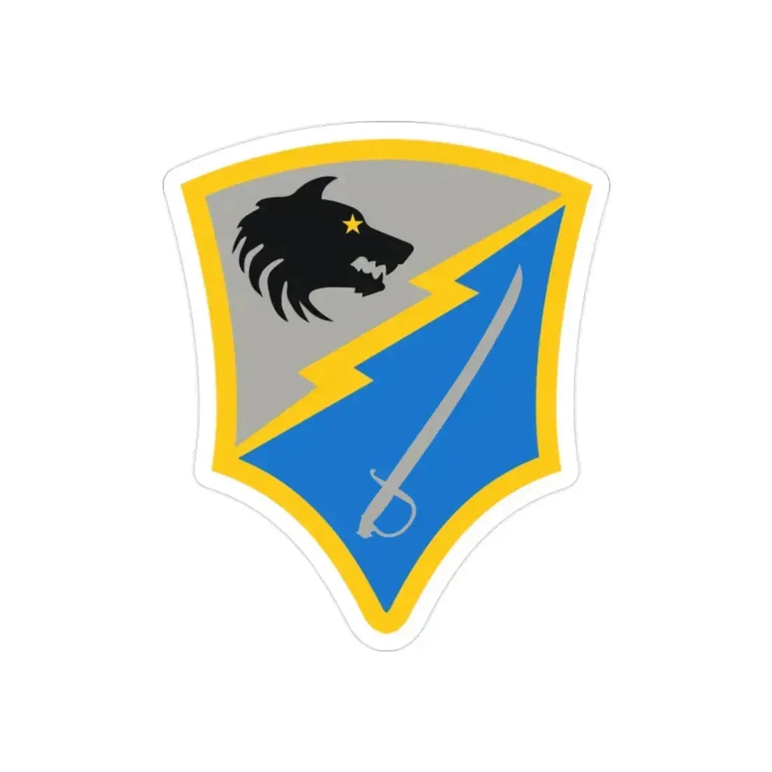 297 Battlefield Surveillance Brigade (U.S. Army) REVERSE PRINT Transparent Die-Cut STICKER 2 Inch Die-Cut Transparent - The Sticker Space