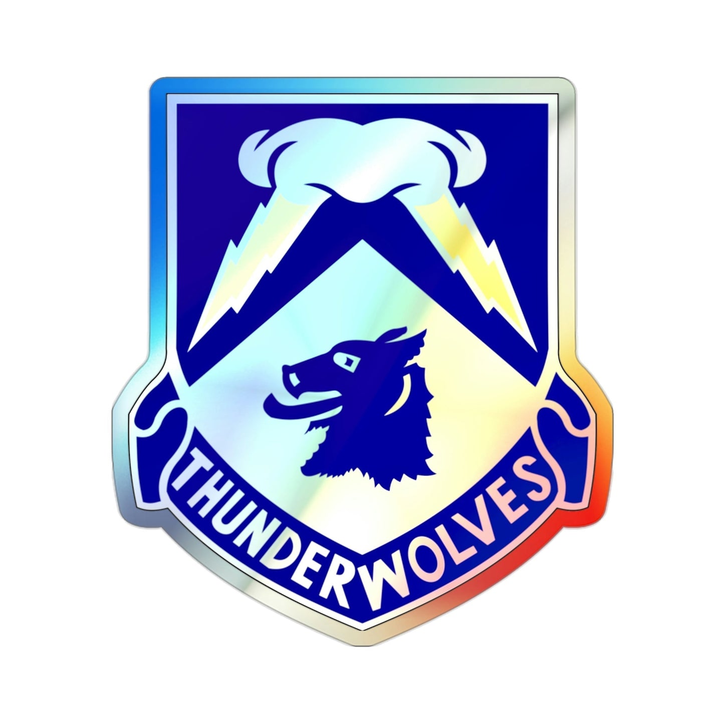 297 Cavalry Regiment (U.S. Army) Holographic STICKER Die-Cut Vinyl Decal-2 Inch-The Sticker Space