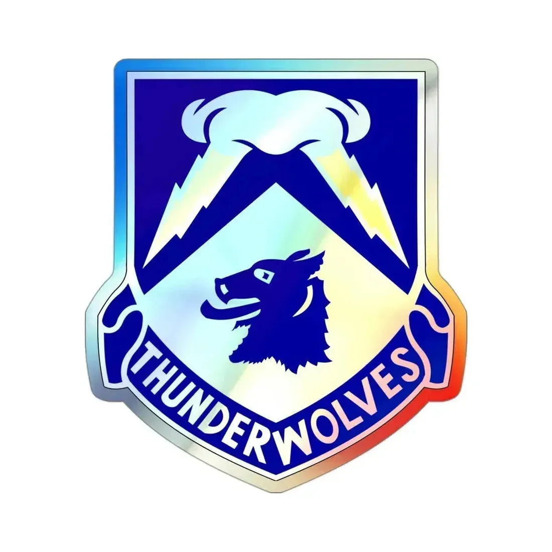 297 Cavalry Regiment (U.S. Army) Holographic STICKER Die-Cut Vinyl Decal 3 Inch Holographic - The Sticker Space