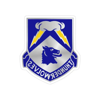 297 Cavalry Regiment (U.S. Army) REVERSE PRINT Transparent Die-Cut STICKER 3 Inch Die-Cut Transparent - The Sticker Space