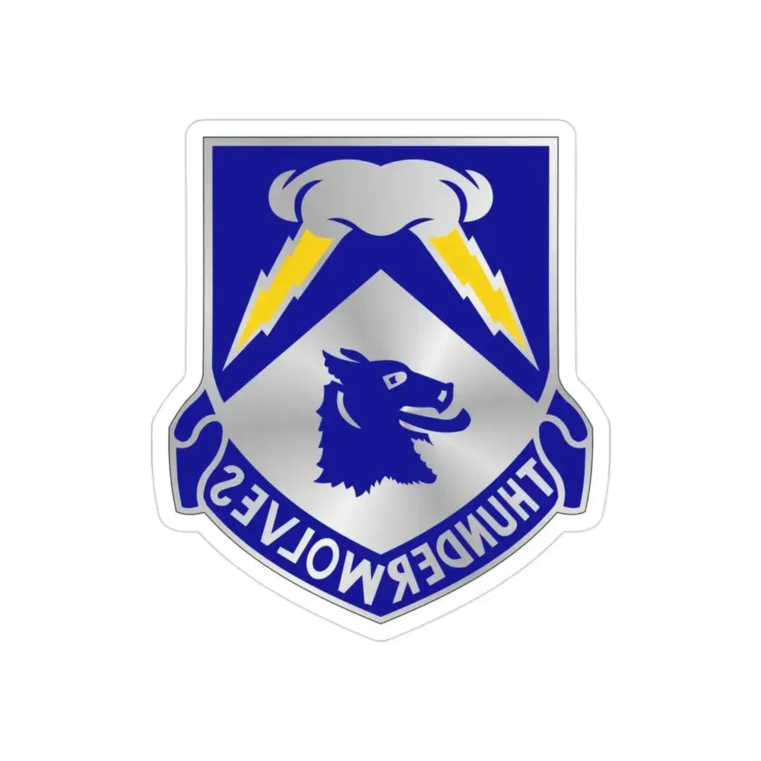 297 Cavalry Regiment (U.S. Army) REVERSE PRINT Transparent Die-Cut STICKER - The Sticker Space