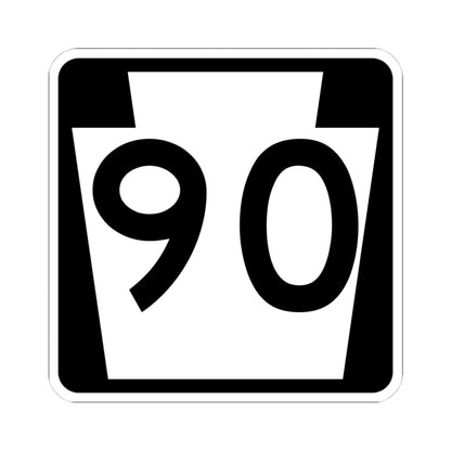 PA-90 (Pennsylvania) (Road Sign) STICKER Vinyl Kiss-Cut Decal