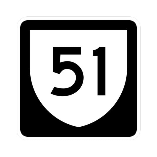 PR urban primary 51 (Puerto Rico) (Road Sign) STICKER Vinyl Kiss-Cut Decal