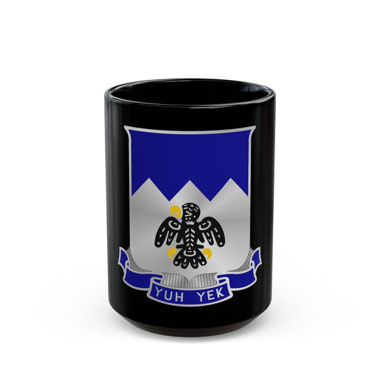 297th Infantry Regiment (U.S. Army) Black Coffee Mug-15oz-The Sticker Space