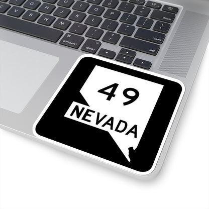 Nevada 49 (Nevada) (Road Sign) STICKER Vinyl Kiss-Cut Decal
