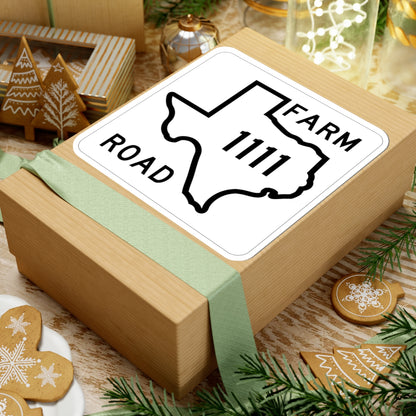 Texas FM 1111 1956 (Texas) (Road Sign) STICKER Vinyl Kiss-Cut Decal