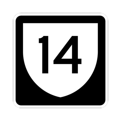 PR urban primary 14 (Puerto Rico) (Road Sign) STICKER Vinyl Kiss-Cut Decal