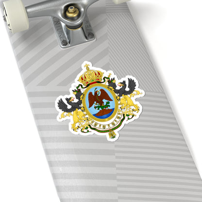 Coat of Arms Second Mexican Empire - STICKER Vinyl Kiss-Cut Decal
